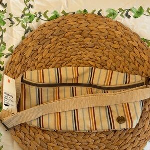 Billabong Beige and Multicolor Striped Waist Bag